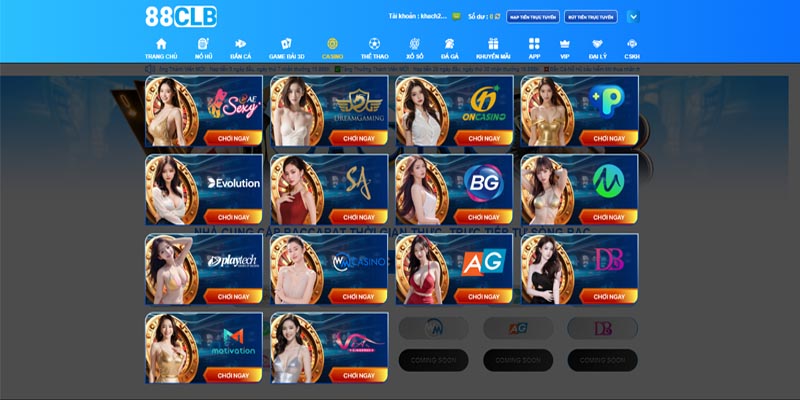 Phòng cược casino trực tuyến với dealer